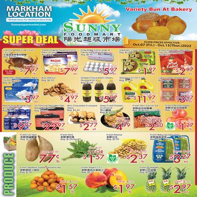 Sunny Foodmart (Markham) Flyer October 7 to 13