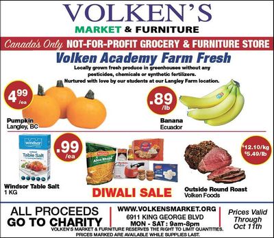 Volken's Market & Furniture Flyer October 5 to 11