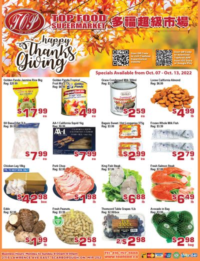 Top Food Supermarket Flyer October 7 to 13