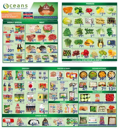 Oceans Fresh Food Market (West Dr., Brampton) Flyer October 7 to 13