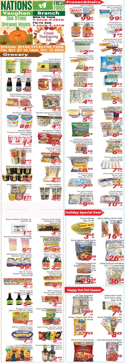 Nations Fresh Foods (Vaughan) Flyer October 7 to 13