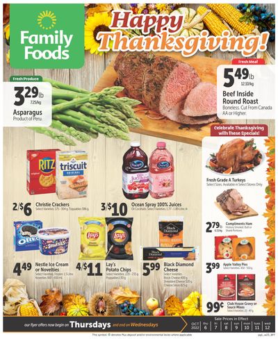 Family Foods Flyer October 7 to 13