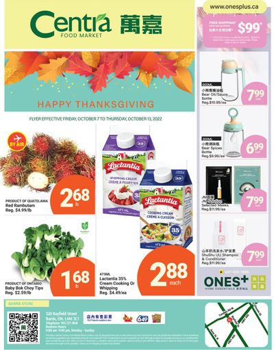 Centra Foods (Barrie) Flyer October 7 to 13