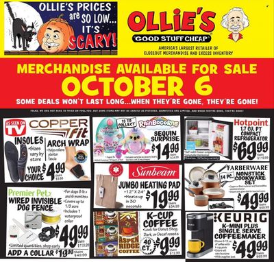 Ollie's Bargain Outlet Weekly Ad Flyer Specials October 6 to October 12, 2022