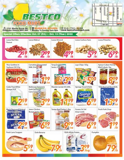 BestCo Food Mart (Etobicoke) Flyer October 7 to 13