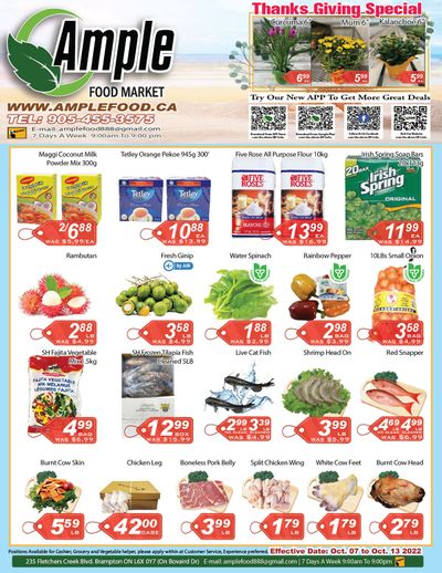Ample Food Market (Brampton) Flyer October 7 to 13