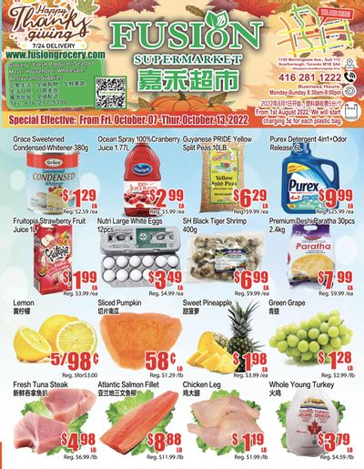 Fusion Supermarket Flyer October 7 to 13