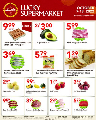 Lucky Supermarket (Winnipeg) Flyer October 7 to 13