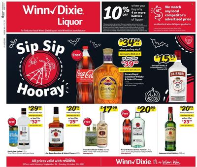 Winn Dixie (AL, FL, GA, LA) Weekly Ad Flyer Specials September 26 to October 30, 2022