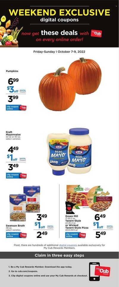 Cub Foods (MN) Weekly Ad Flyer Specials October 7 to October 9, 2022
