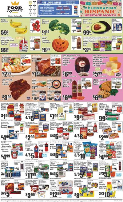 Food Dynasty (NY) Weekly Ad Flyer Specials October 7 to October 13, 2022