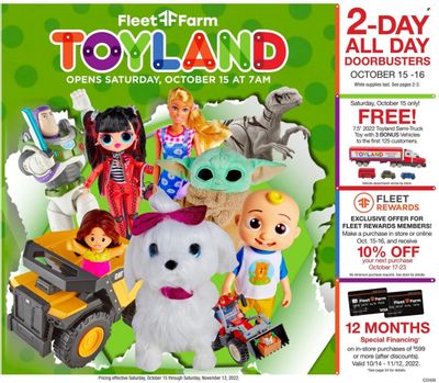 Fleet Farm (IA, MN, ND, WI) Weekly Ad Flyer Specials October 15 to November 12, 2022