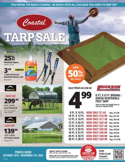 Coastal Farm & Ranch Weekly Ad Flyer Specials October 10 to November 1, 2022