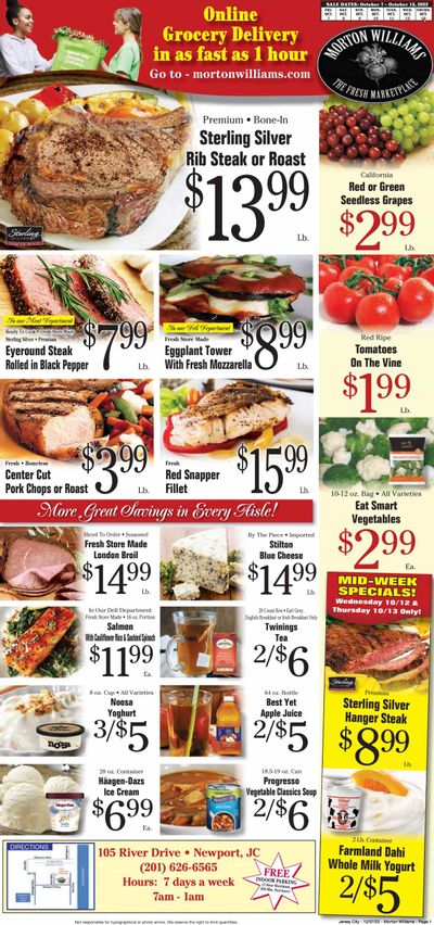 Morton Williams (NJ) Weekly Ad Flyer Specials October 7 to October 13, 2022