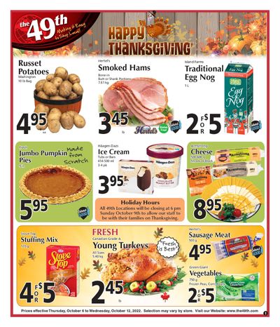 The 49th Parallel Grocery Flyer October 6 to 12