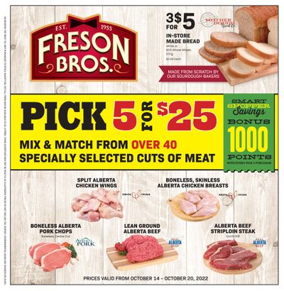 Freson Bros. Flyer October 14 to 20