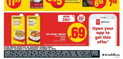 No Frills Ontario: No Name Broth 44 Cents After PC Optimum Offer!