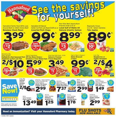 Hannaford (NH) Weekly Ad Flyer Specials October 9 to October 15, 2022