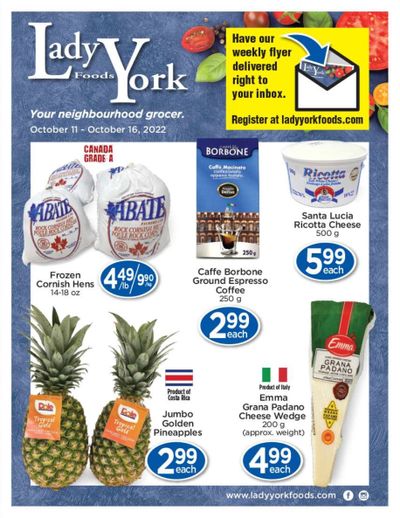 Lady York Foods Flyer October 11 to 16