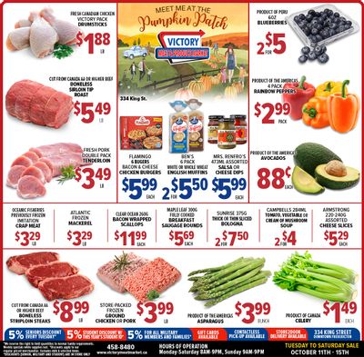 Victory Meat Market Flyer October 11 to 15