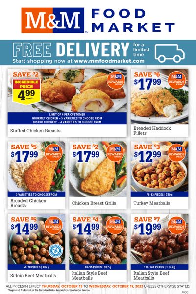 M&M Food Market (Atlantic & West) Flyer October 13 to 19