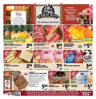 Farm Boy (Rest of ON) Flyer October 13 to 19