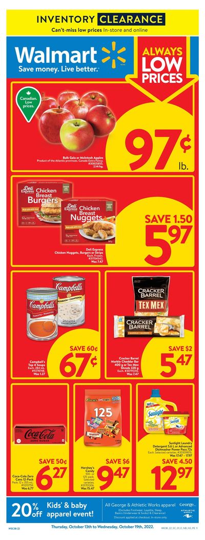 Walmart (Atlantic) Flyer October 13 to 19