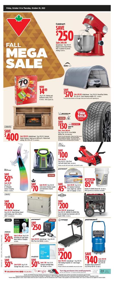 Canadian Tire (West) Flyer October 14 to 20