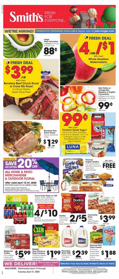 Smith's Weekly Ad & Flyer April 15 to 21