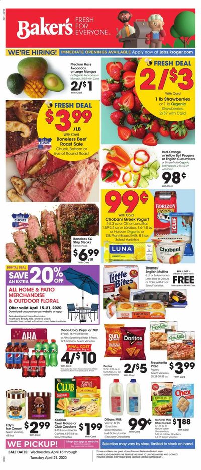 Baker's Weekly Ad & Flyer April 15 to 21