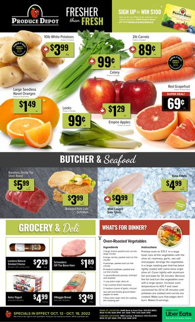 Produce Depot Flyer October 12 to 18