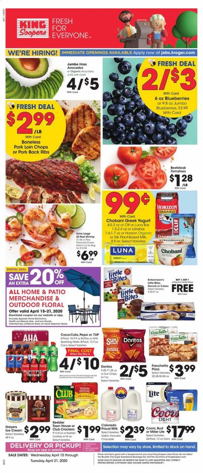 King Soopers Weekly Ad & Flyer April 15 to 21