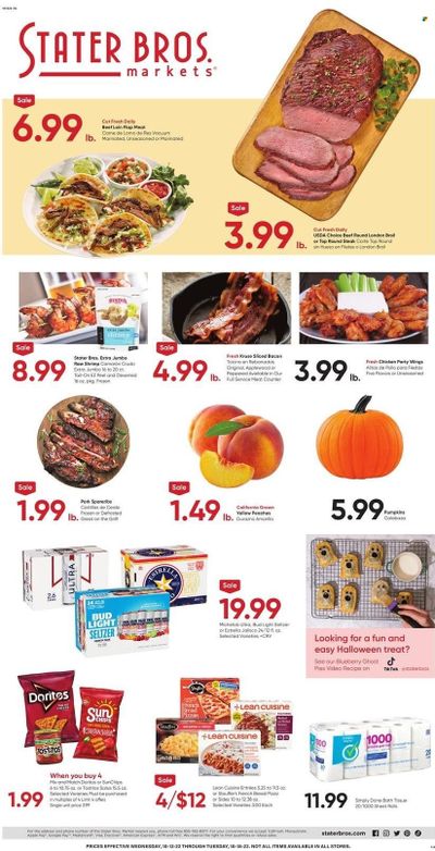 Stater Bros. (CA) Weekly Ad Flyer Specials October 12 to October 18, 2022