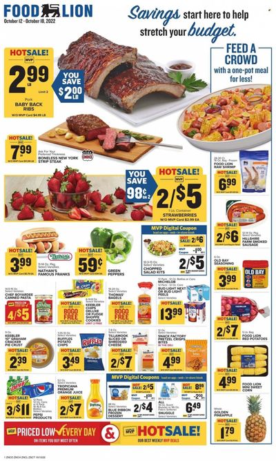 Food Lion (NC) Weekly Ad Flyer Specials October 12 to October 18, 2022