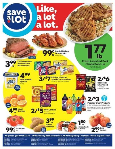 Save a Lot Weekly Ad Flyer Specials October 12 to October 18, 2022
