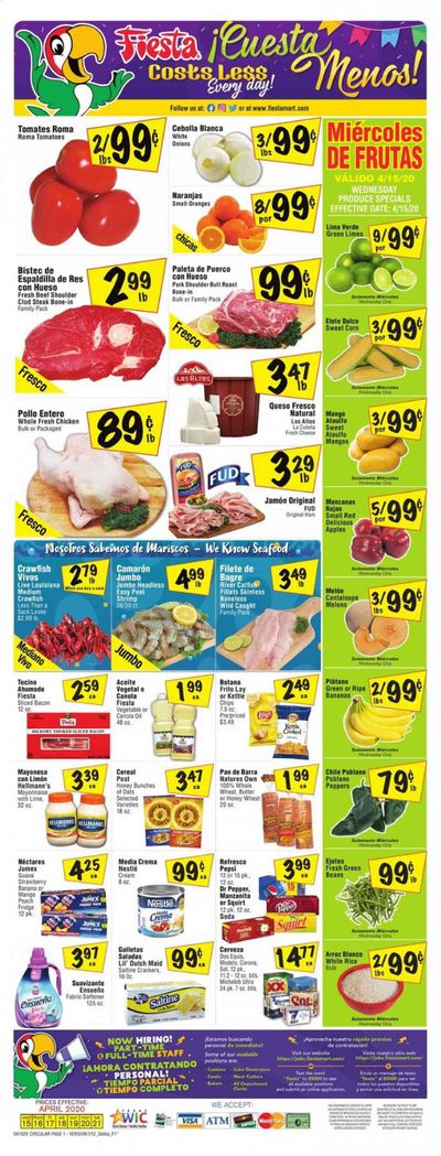Fiesta Mart Weekly Ad & Flyer April 15 to 21
