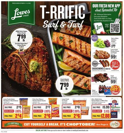Lowes Foods (NC, SC) Weekly Ad Flyer Specials October 12 to October 18, 2022