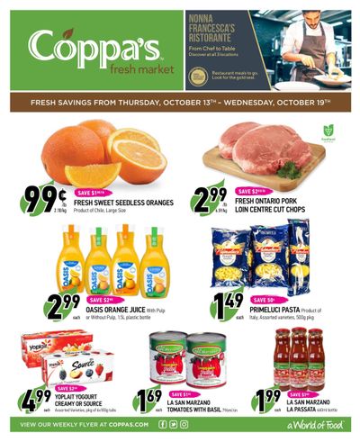 Coppa's Fresh Market Flyer October 13 to 19