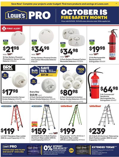 Lowe's Weekly Ad Flyer Specials October 10 to October 14, 2022