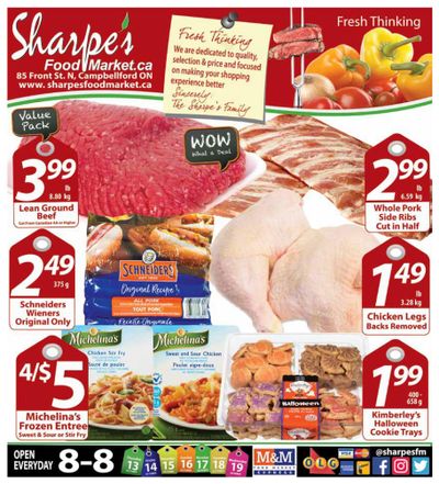 Sharpe's Food Market Flyer October 13 to 19
