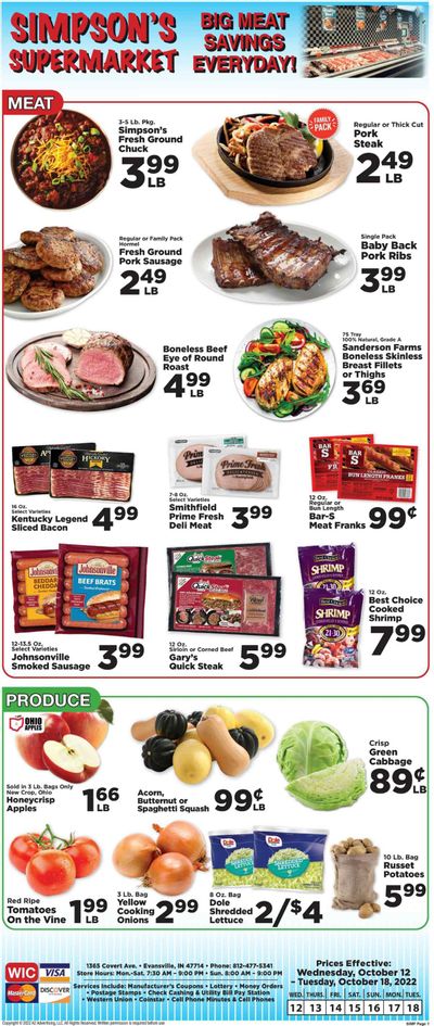 IGA (IN) Weekly Ad Flyer Specials October 12 to October 18, 2022