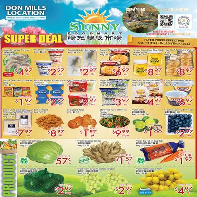 Sunny Foodmart (Don Mills) Flyer October 14 to 20
