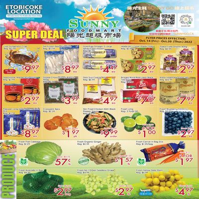 Sunny Foodmart (Etobicoke) Flyer October 14 to 20