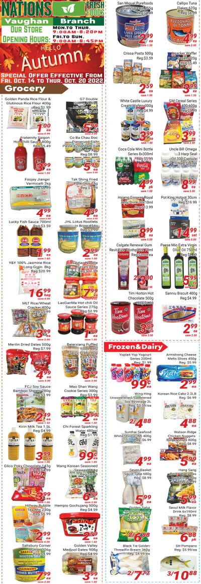 Nations Fresh Foods (Vaughan) Flyer October 14 to 20