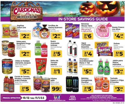 Cardenas (CA, NV) Weekly Ad Flyer Specials October 12 to November 1, 2022