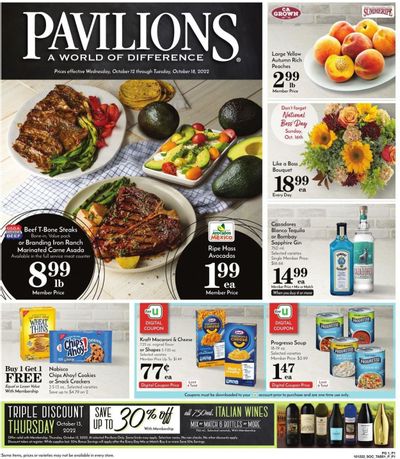 Pavilions (CA) Weekly Ad Flyer Specials October 12 to October 18, 2022