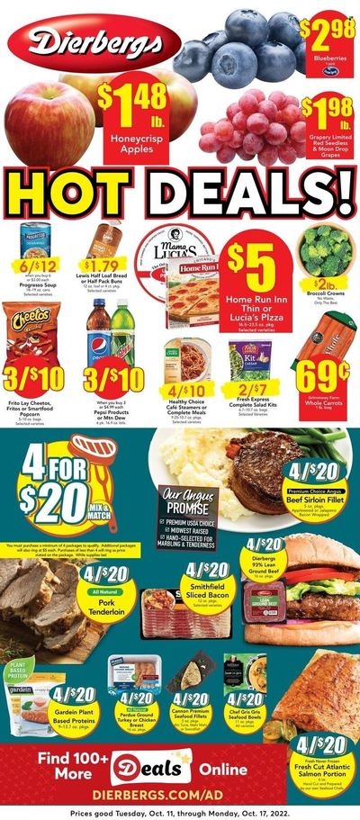 Dierbergs (IL, MO) Weekly Ad Flyer Specials October 11 to October 17, 2022