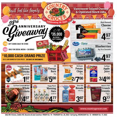 Country Grocer Flyer October 14 to 20