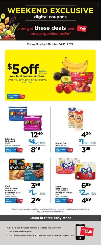 Cub Foods (MN) Weekly Ad Flyer Specials October 14 to October 16, 2022 Cub Foods (MN) Weekly Ad Flyer Specials October 14 to October 16, 2022