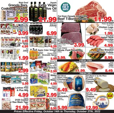Greco's Fresh Market Flyer October 14 to 27